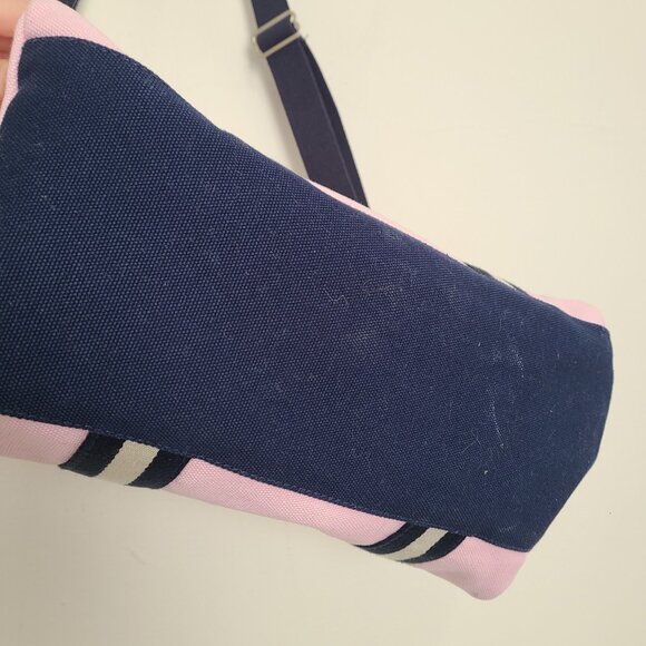 Polo Ralph Lauren Duffel Bag Pink Canvas Shoulder Bag - Picture 12 of 12